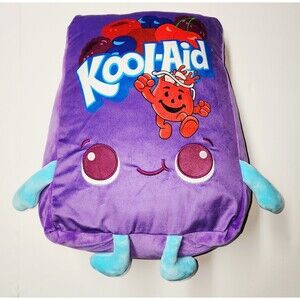 Official Kool-Aid 16in Purple Packet 2025 Mixed Berry Pillow Plushie Fiesta RARE